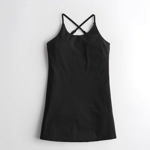 Hollister Gilly Hicks go energize cross-back dress in black
